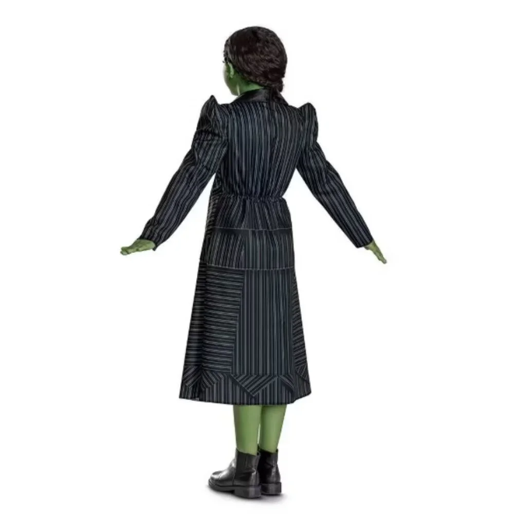 Wicked Elphaba Shiz Halloween Costume 10/12 Dress & Pin Musical Movie Girls